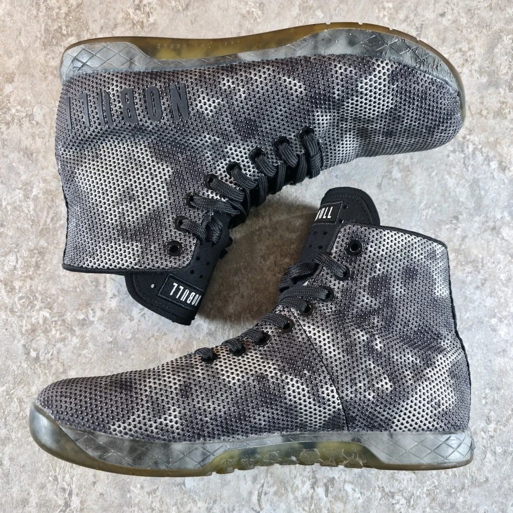 NOBULL Camo Outwork Trainers SuperFabric High-Top Gym Shoes Mens 7 / Womens 8.5